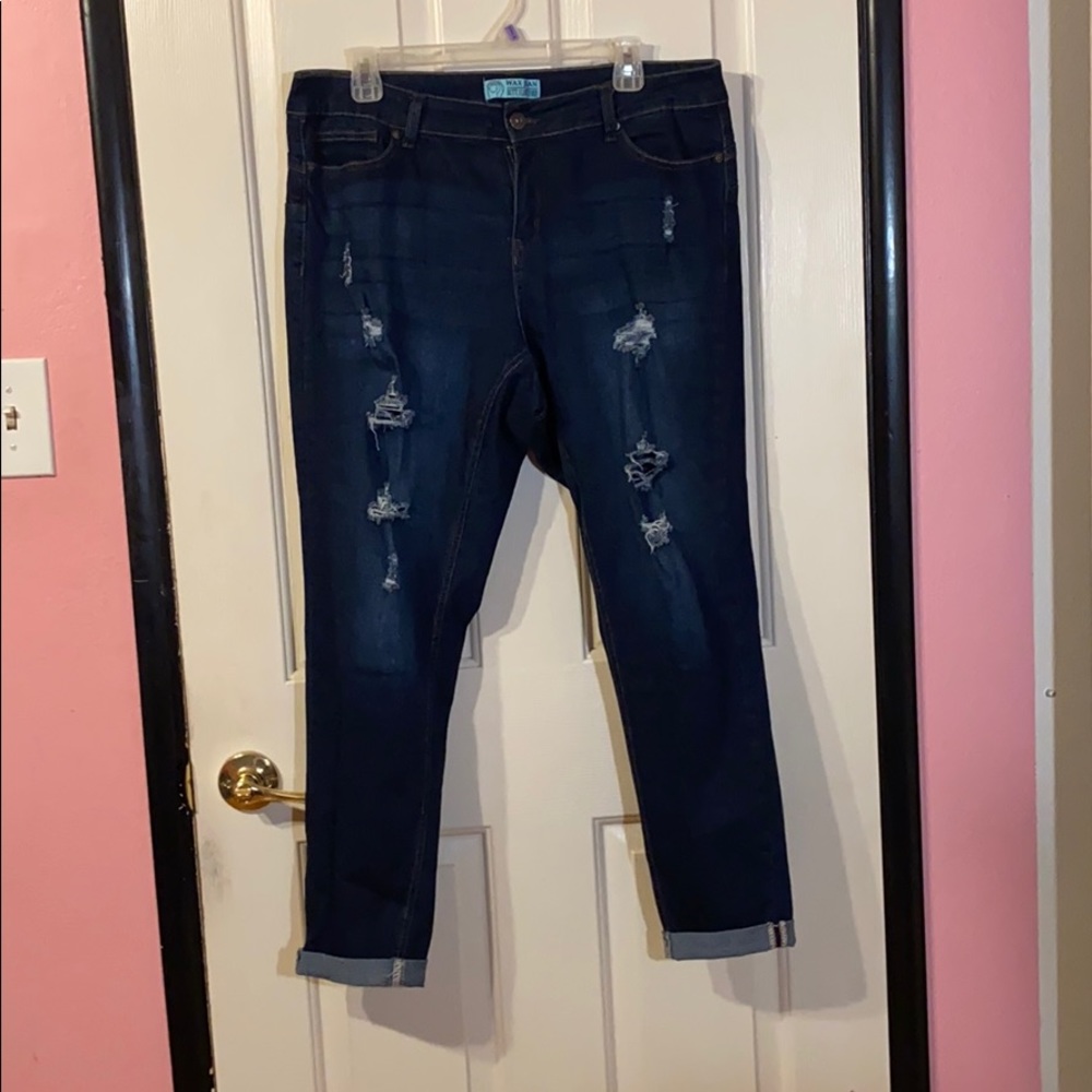 Ripped denim